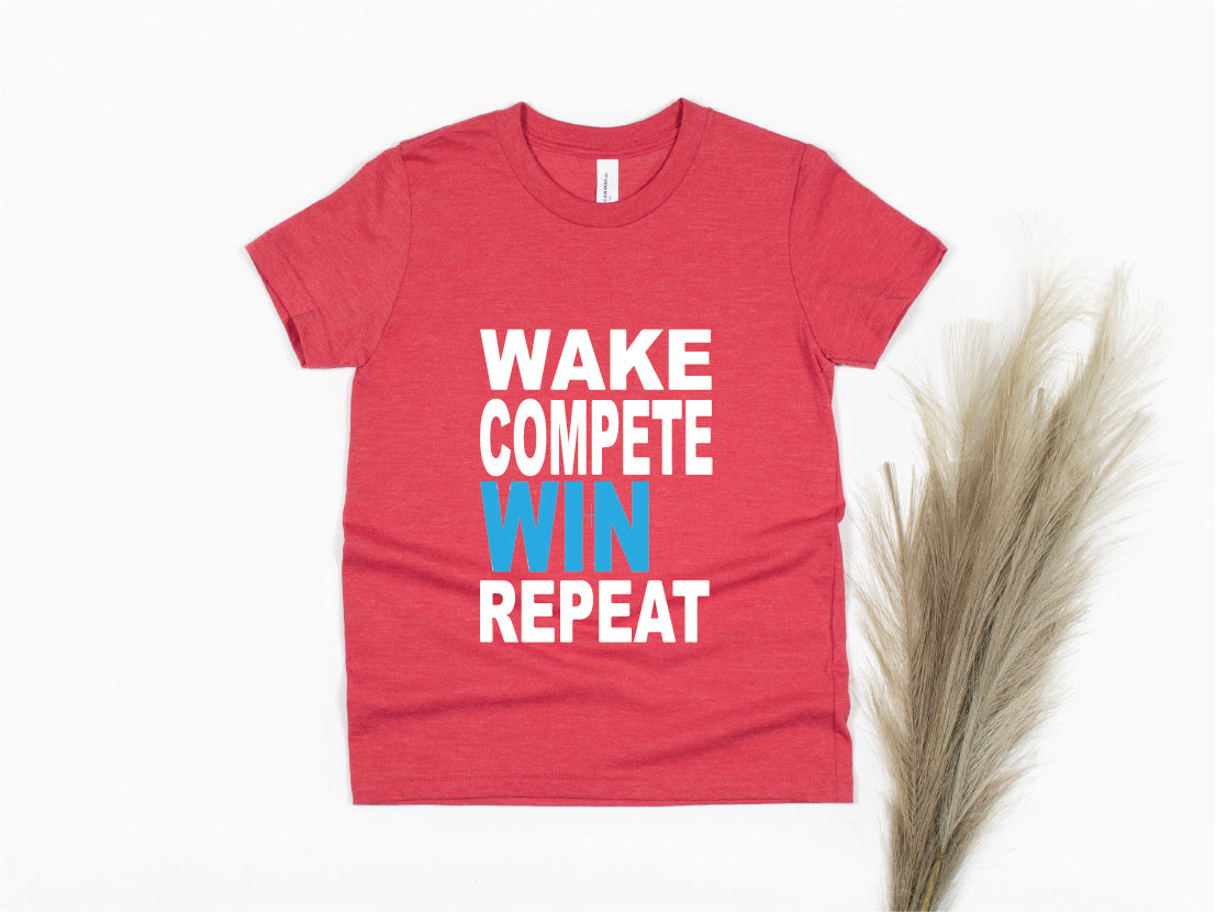 Wake Compete Win Repeat Youth Shirt