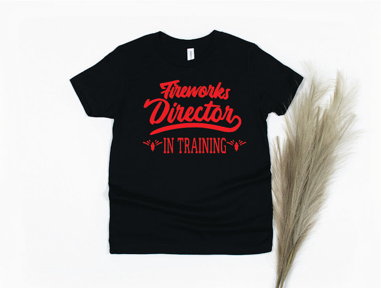 Fireworks Director In Training Shirt - black