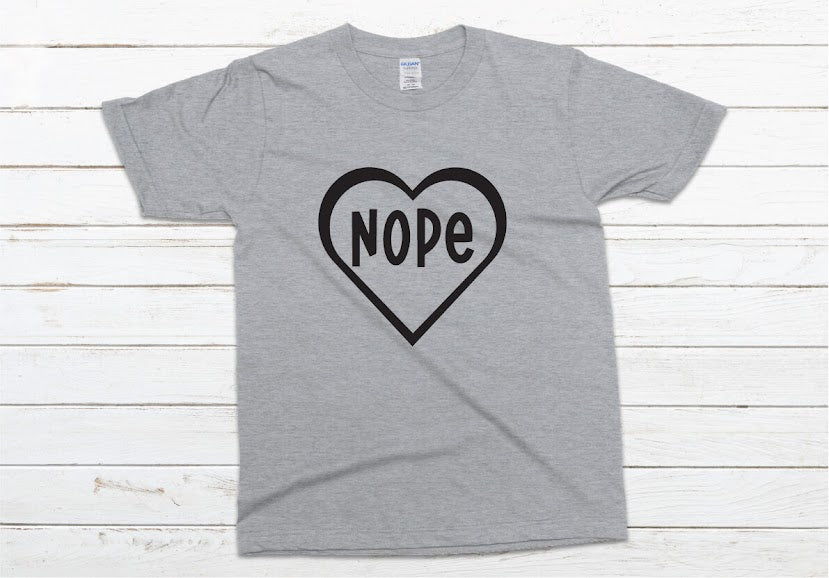 Nope Shirt - gray