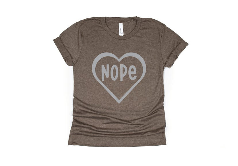Nope Shirt - brown