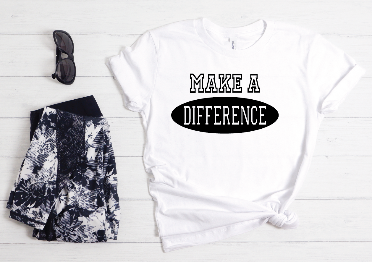 Make a Difference Shirt - white