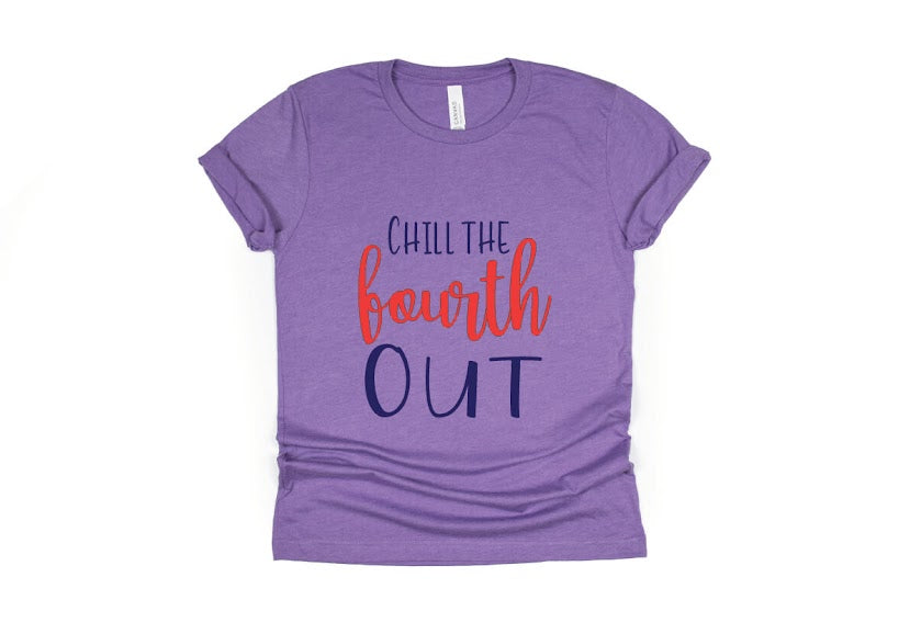 Chill The Fourth Out Youth Shirt - purple