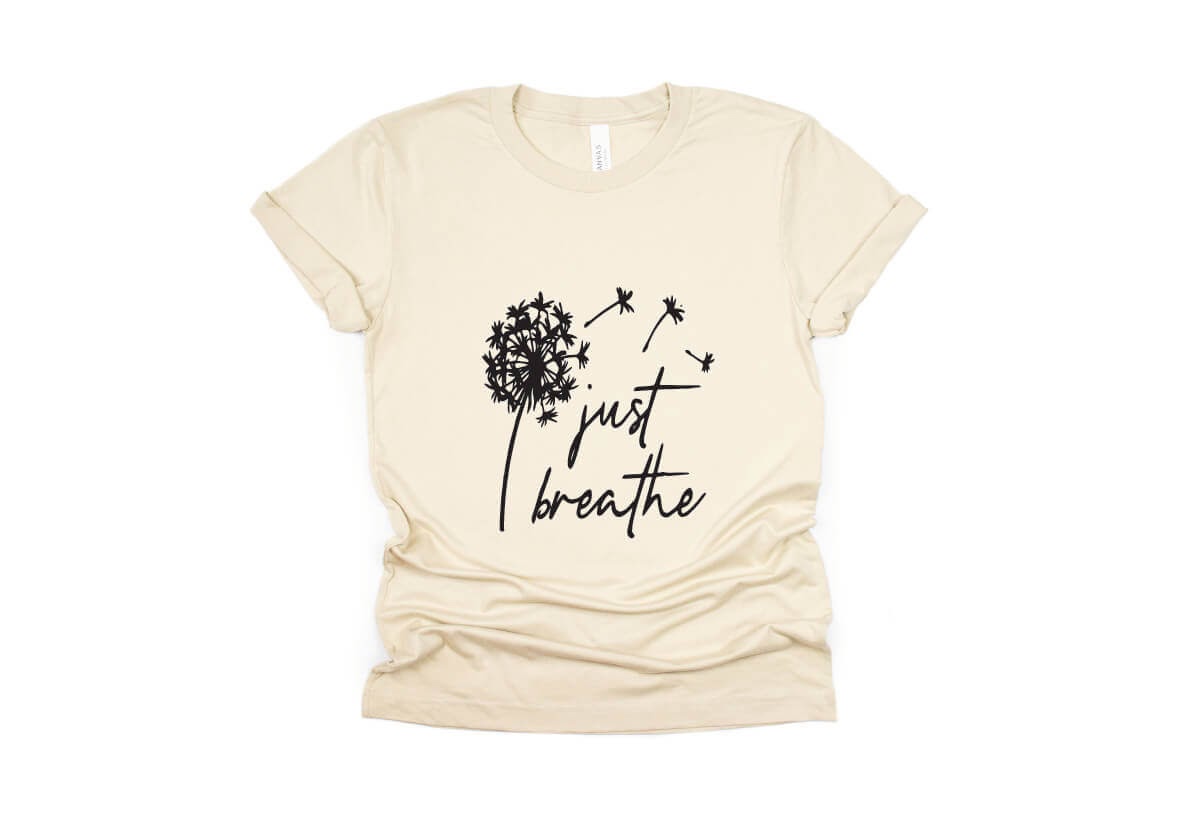 Just Breathe Shirt - cream