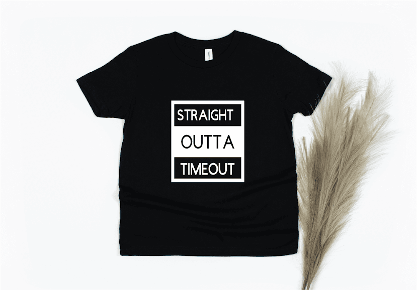 Straight Outta Timeout - black