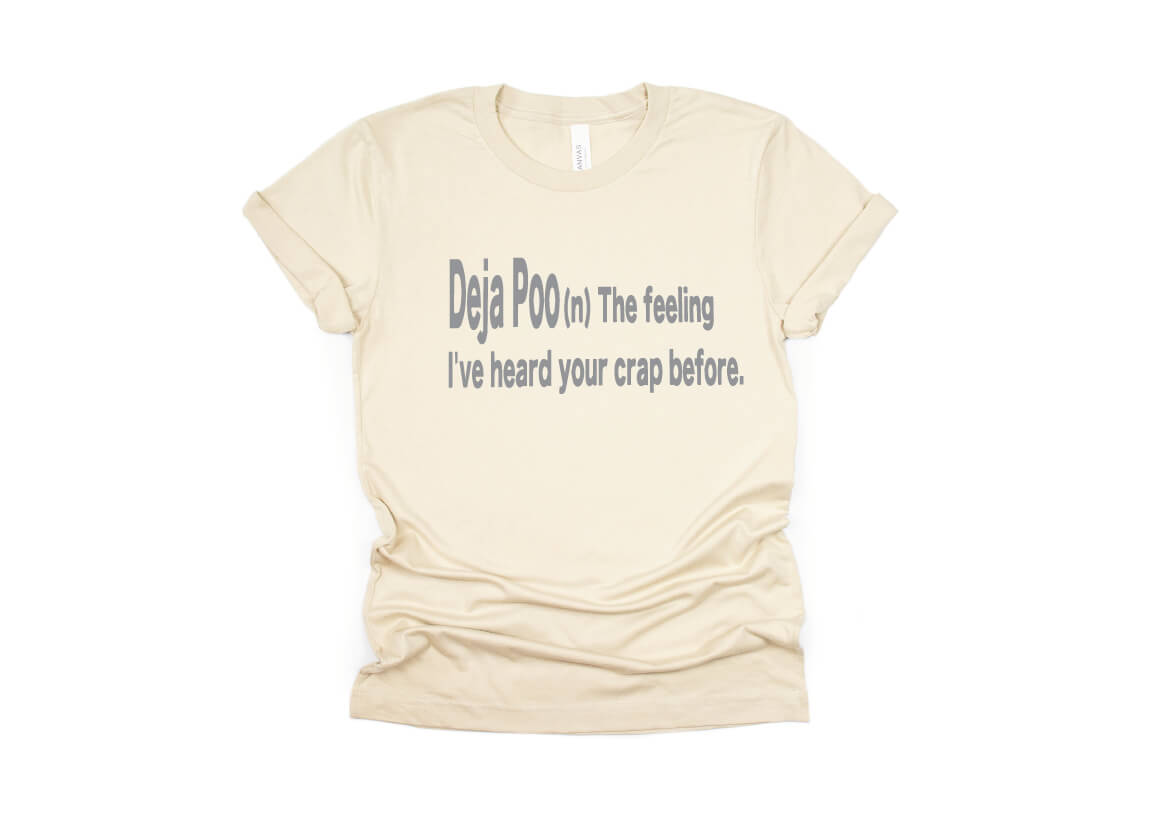 Deja Poo (n) Shirt - cream