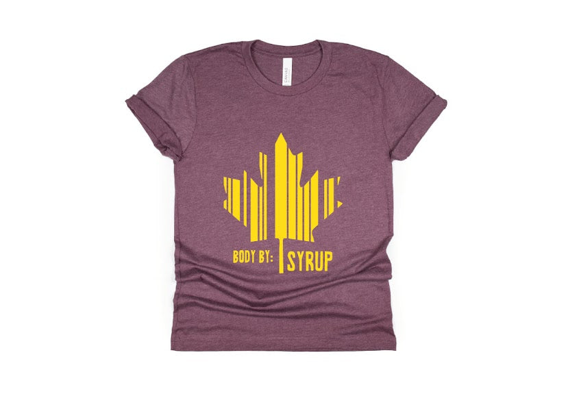 Body By: Syrup Shirt - maroon