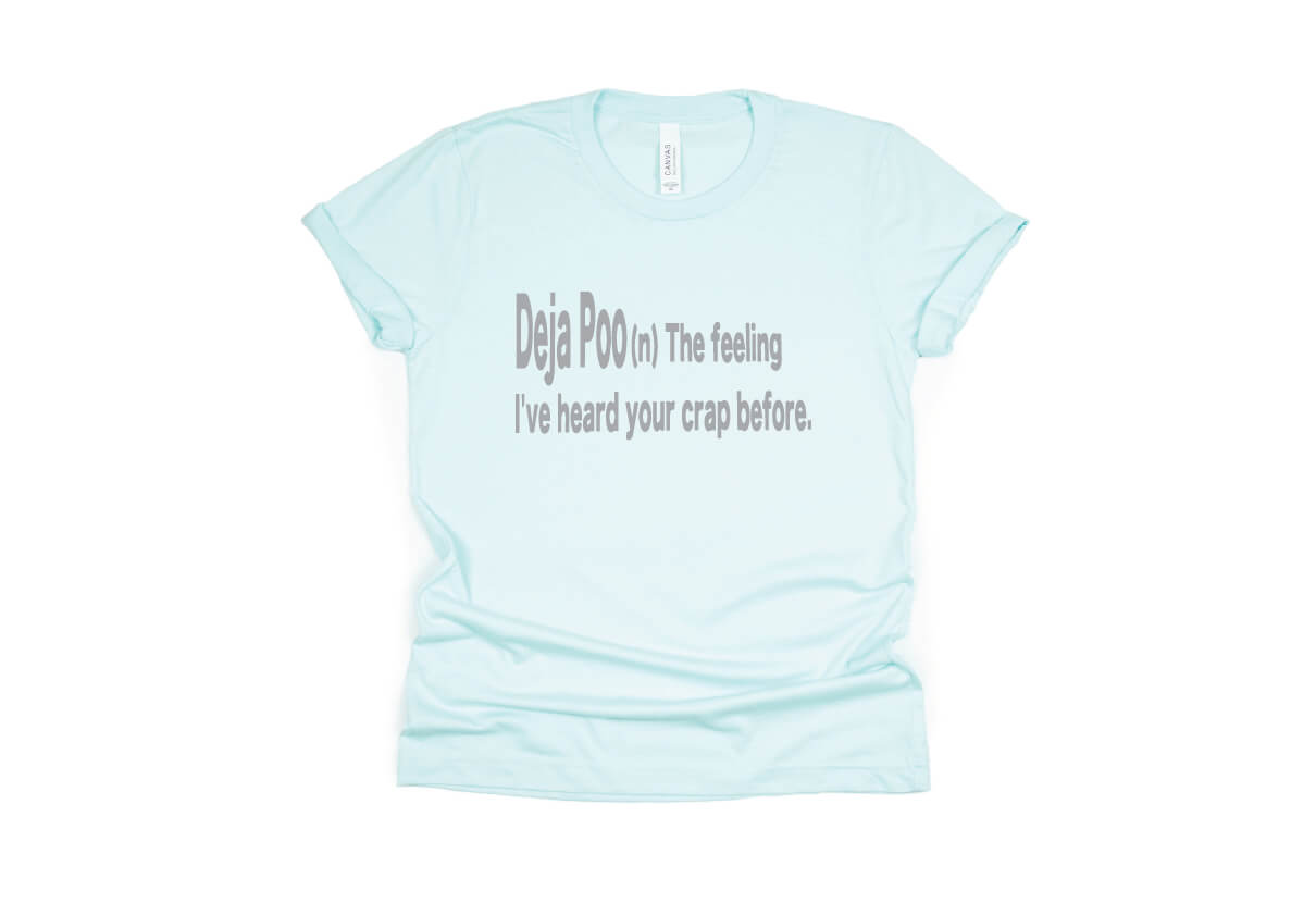 Deja Poo (n) Shirt - light blue
