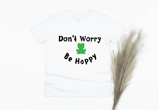 Don't Worry Be Hoppy Shirt - white