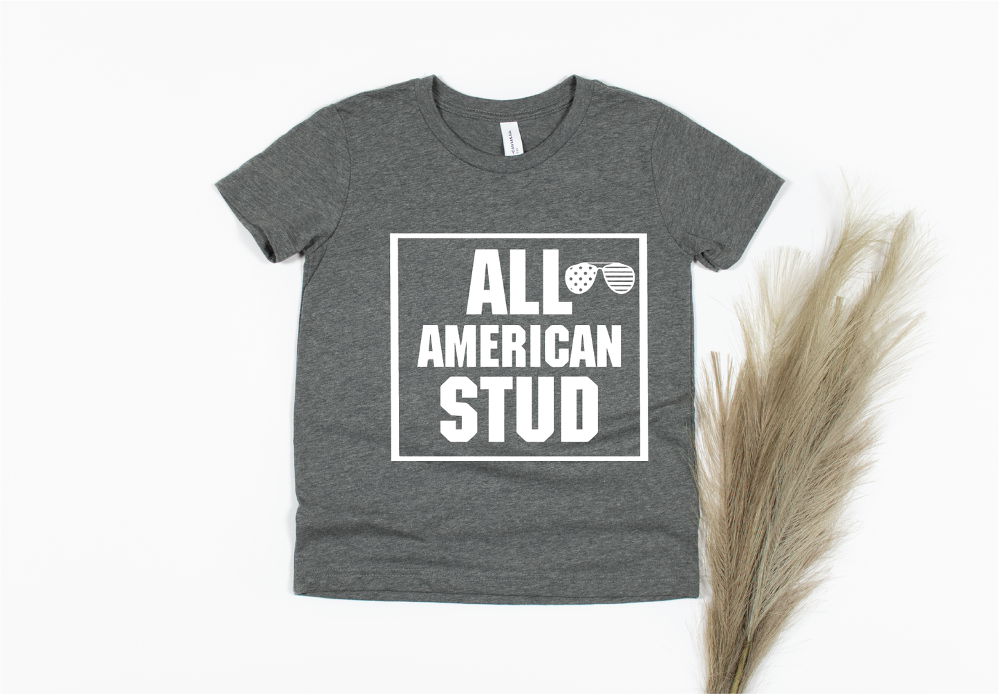 All-American Stud, Boys Shirt - gray