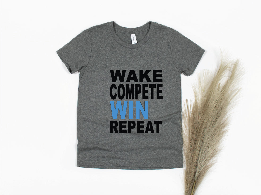 Wake Compete Win Repeat Youth Shirt