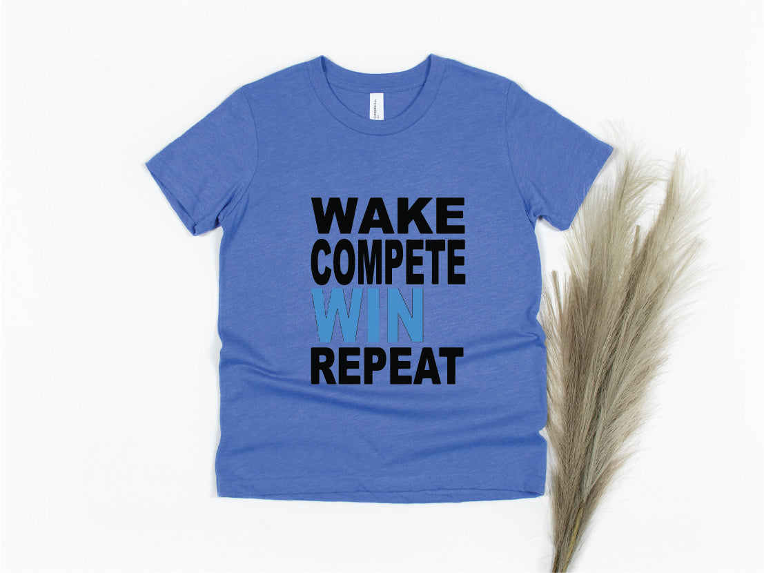 Wake Compete Win Repeat Youth Shirt