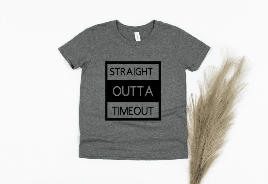 Straight Outta Timeout - gray