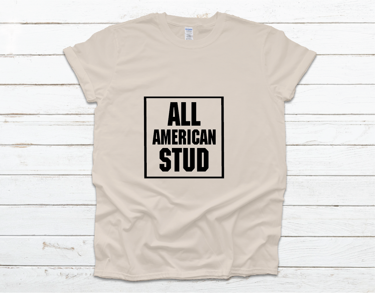 All American Stud Shirt - cream