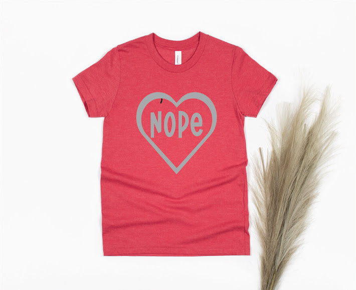 Nope Youth Shirt - red