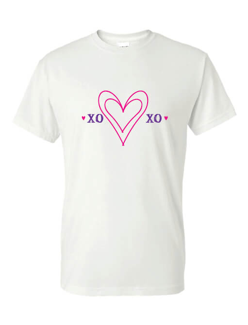 XOXO Heart T-Shirt white