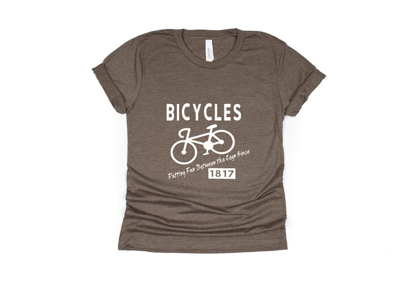 Bicycles, Putting Fun Between Your Legs Since 1817 - brown