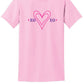 XOXO Heart T-Shirt pink