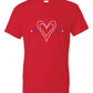 XOXO Heart T-Shirt red
