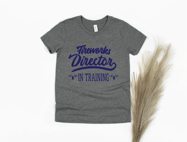 Fireworks Director In Training Shirt - gray