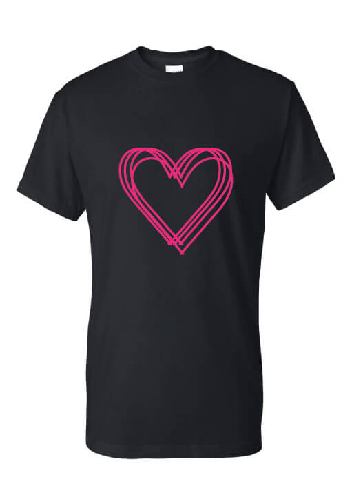 Hearts T-Shirt black