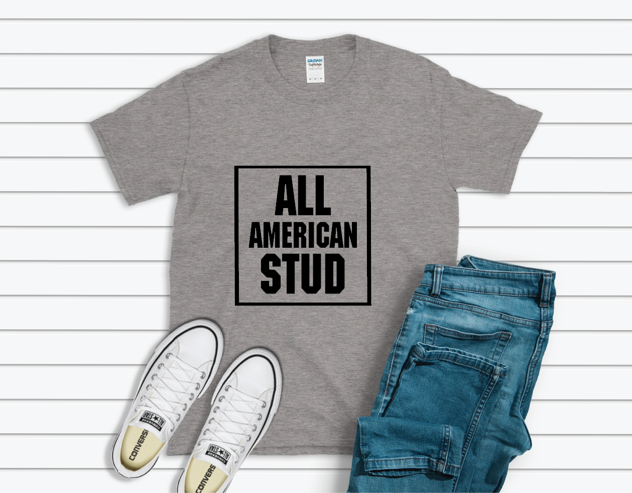 All American Stud Shirt - gray
