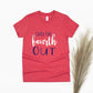 Chill The Fourth Out Youth Shirt - red