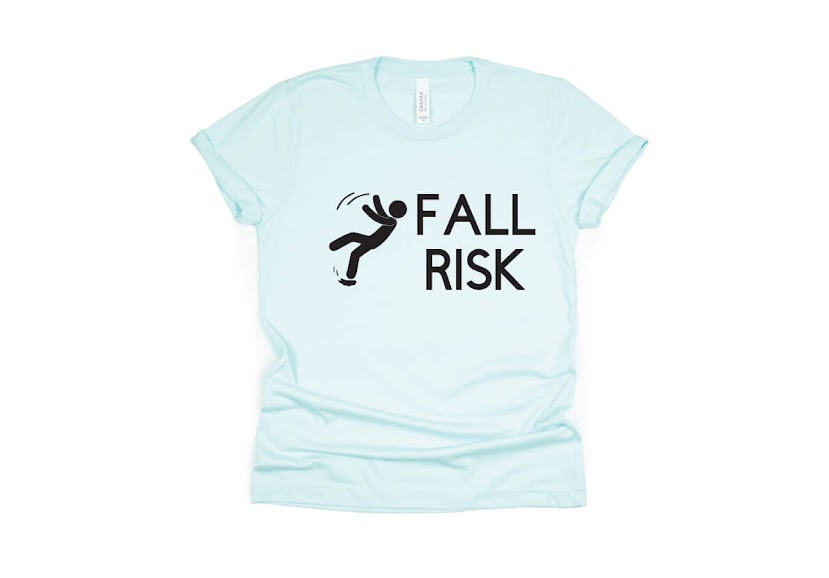 Fall Risk Shirt - light blue