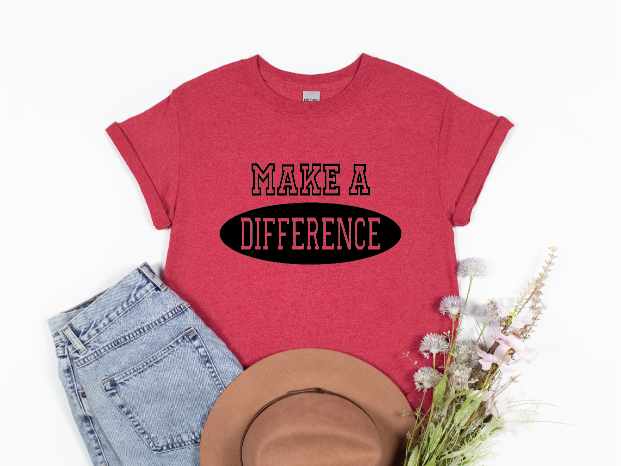 Make a Difference Shirt - red