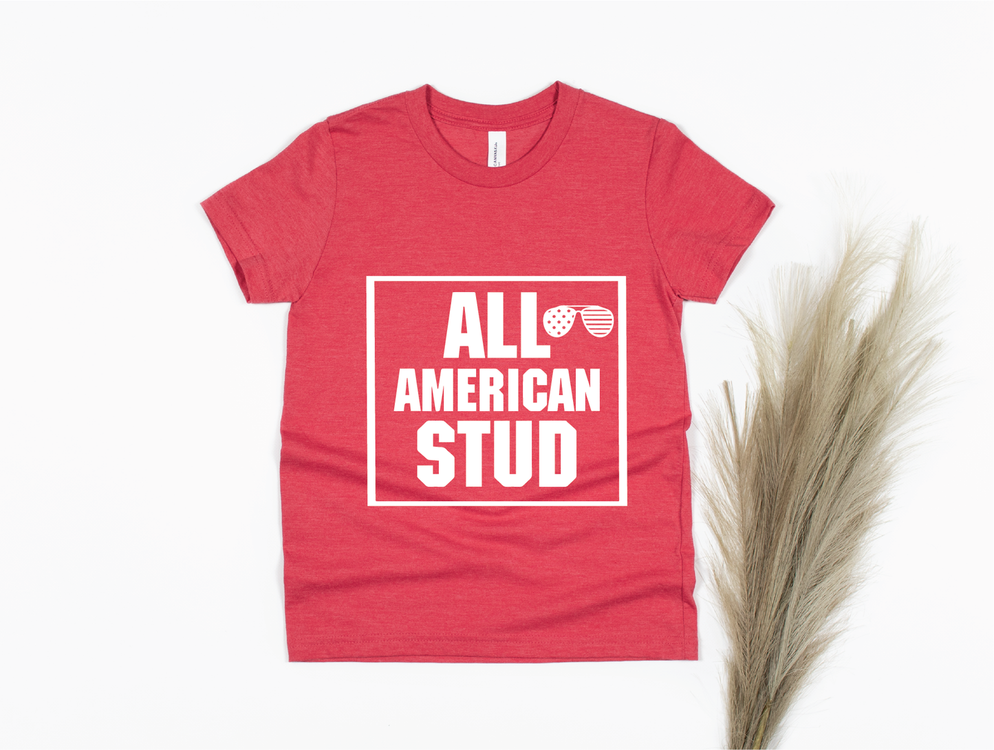 All-American Stud, Boys Shirt - red