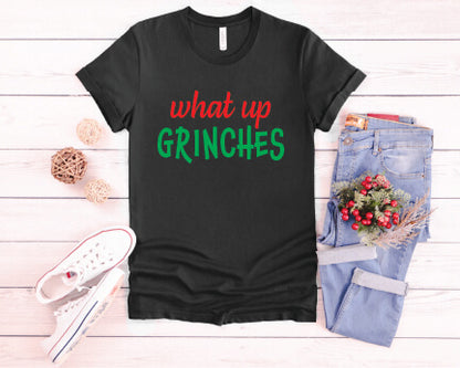 What Up Grinches T-Shirt black