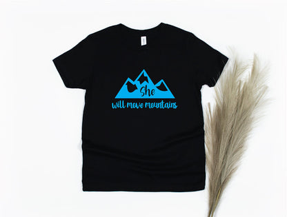 She Will Move Mountains Shirt - black