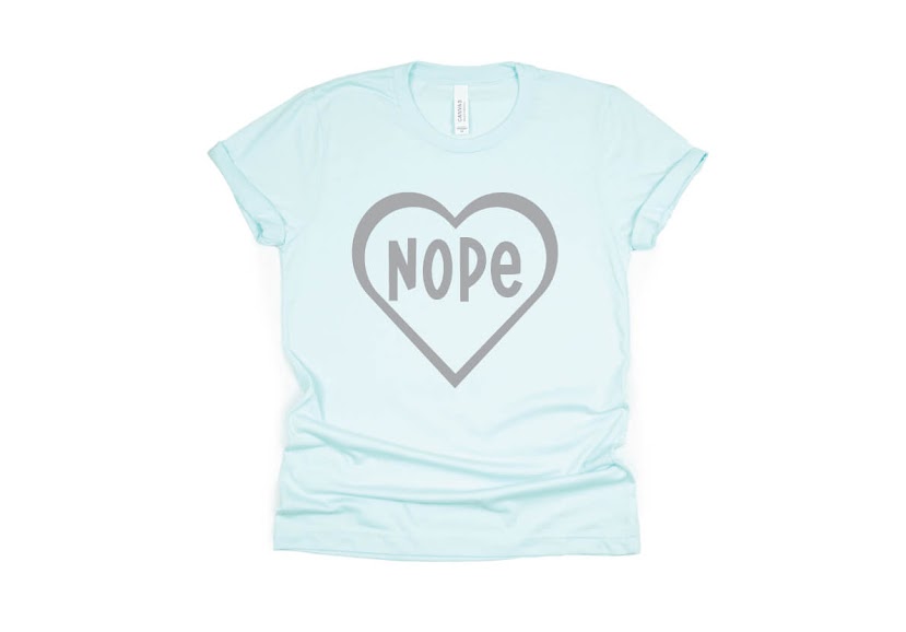 Nope Shirt - light blue