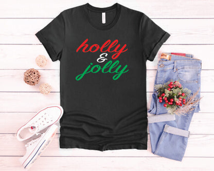 Holly & Jolly T-Shirt  black