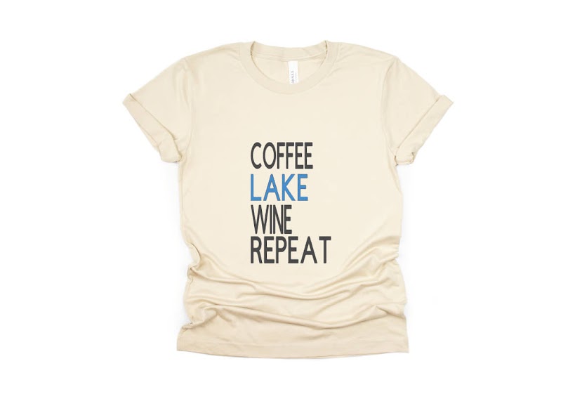 Coffee Lake Wine Repeat Shirt - cream