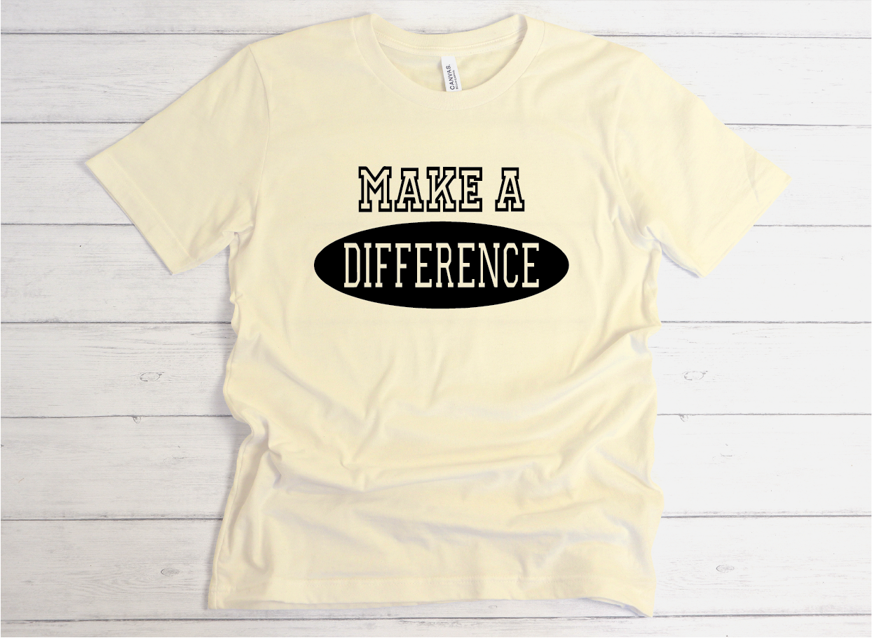 Make a Difference Shirt - cream