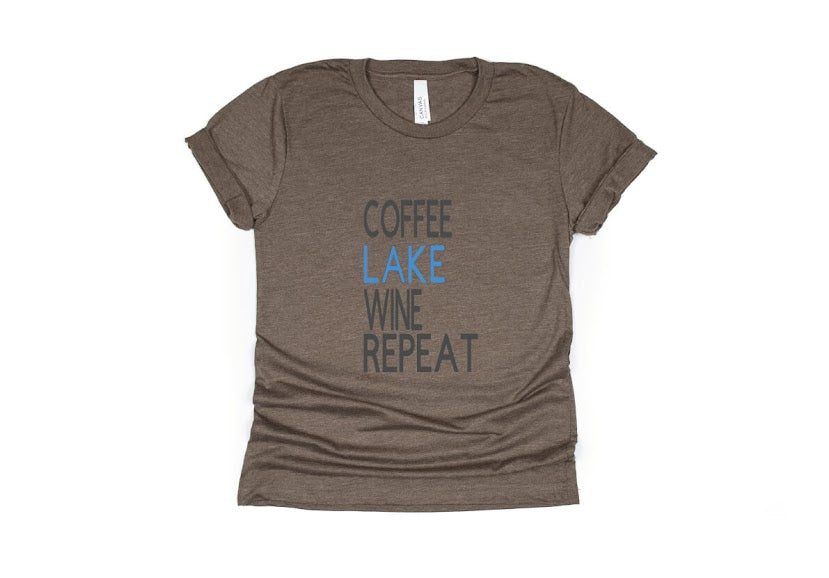 Coffee Lake Wine Repeat Shirt - brown