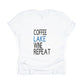 Coffee Lake Wine Repeat Shirt - white