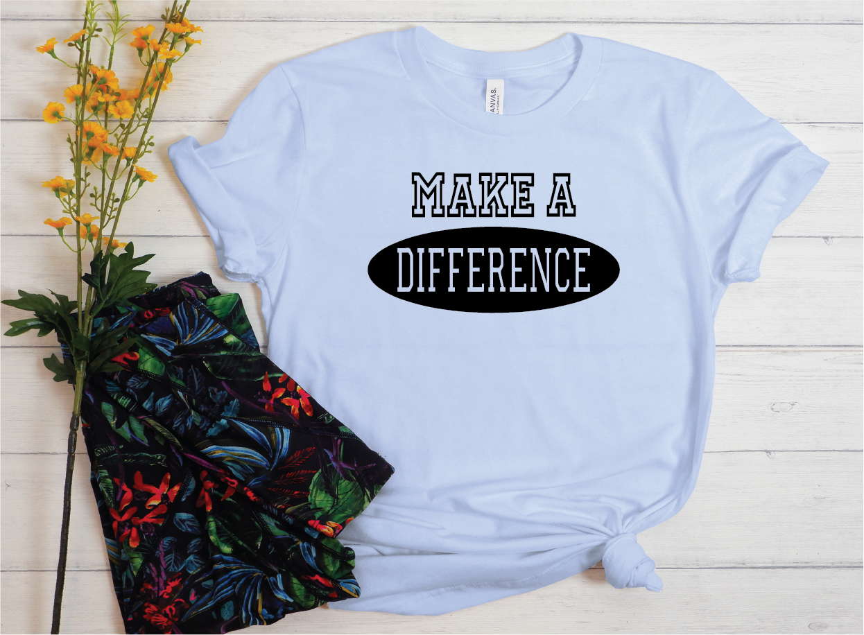 Make a Difference Shirt - light blue