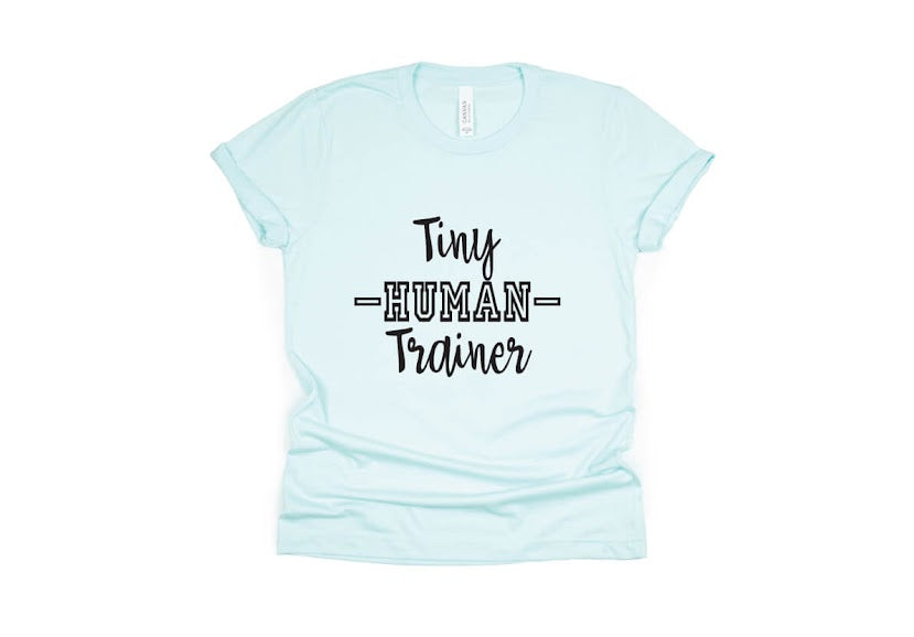 Tiny Human Trainer Shirt - light blue
