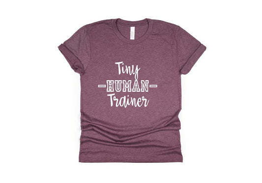 Tiny Human Trainer Shirt - maroon