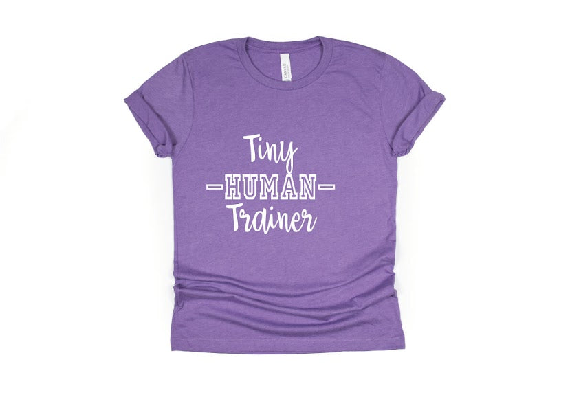 Tiny Human Trainer Shirt - purple