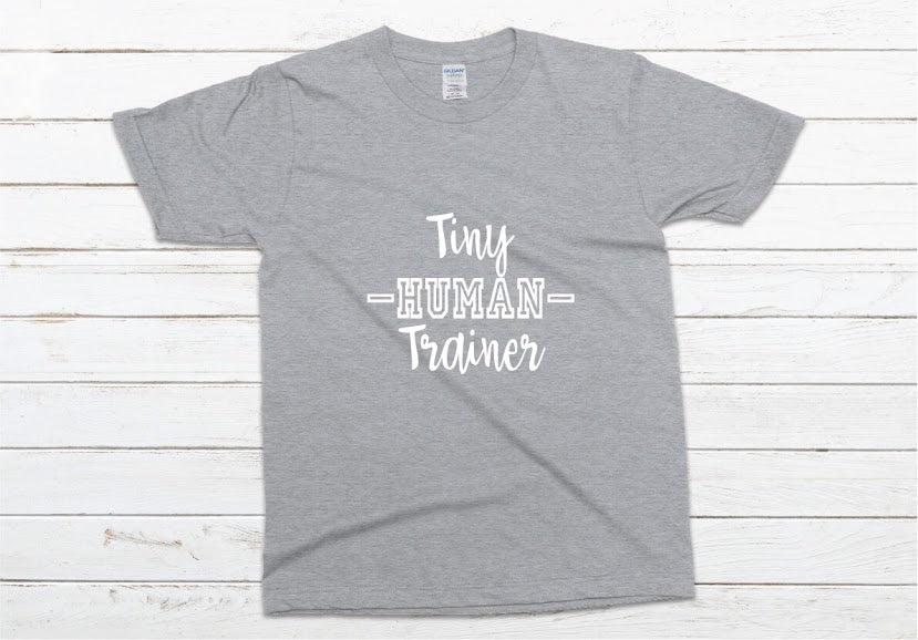 Tiny Human Trainer Shirt - gray