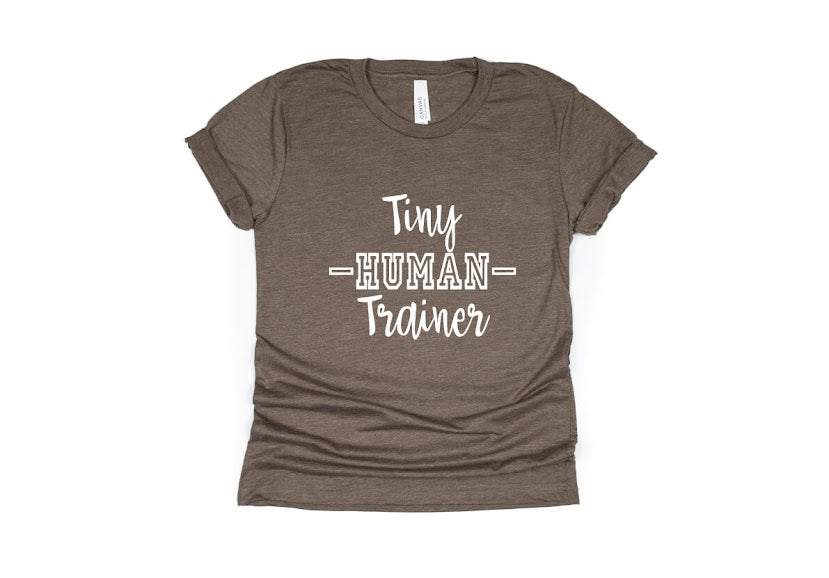 Tiny Human Trainer Shirt - brown