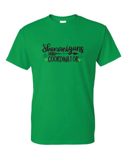 Shenanigans Coordinator T-Shirt green