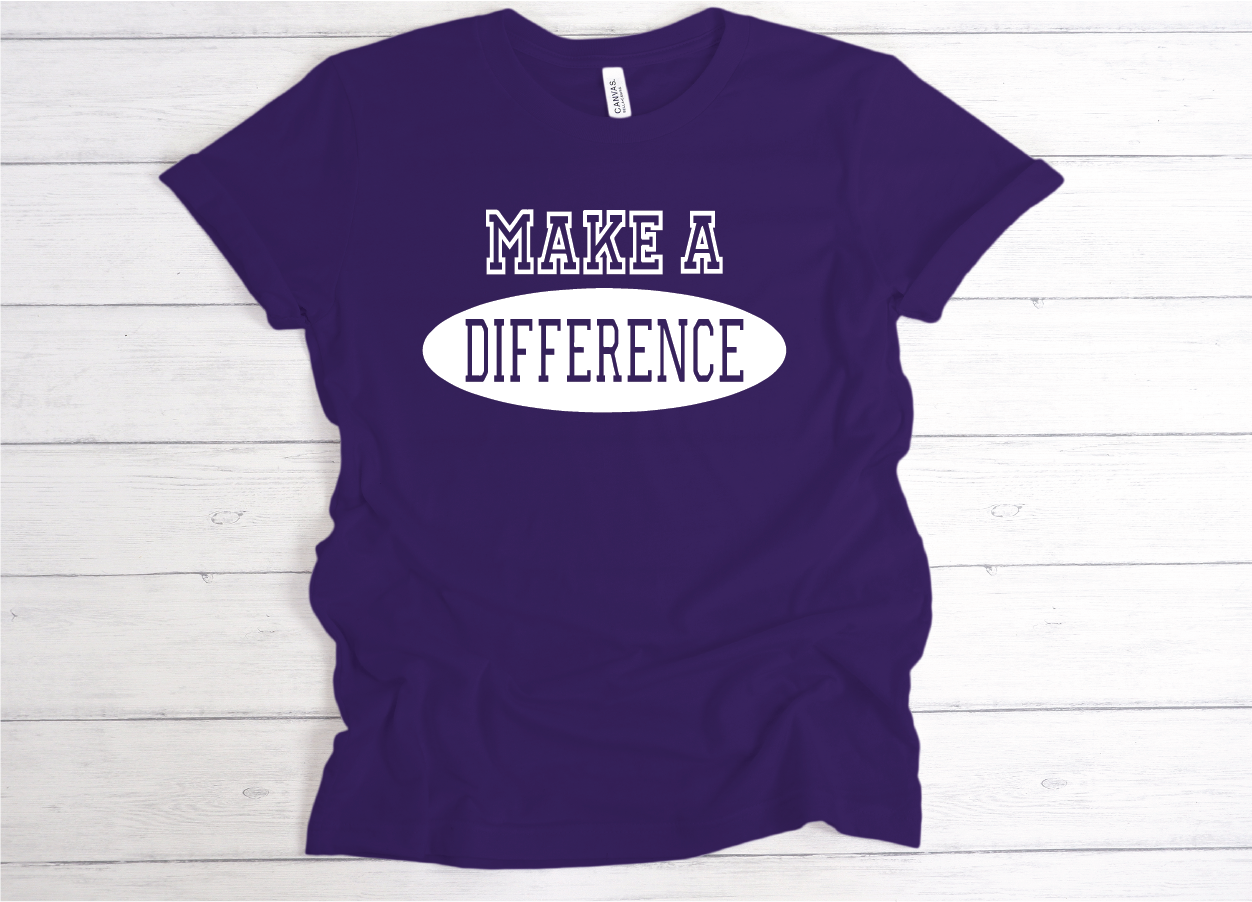 Make a Difference Shirt - purple