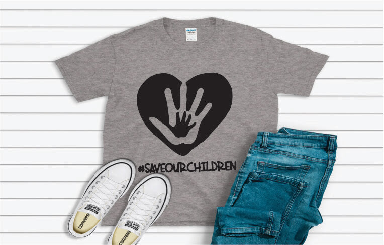 Save The Children Shirt - gray