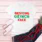 Resting Grinch Face T-Shirt white