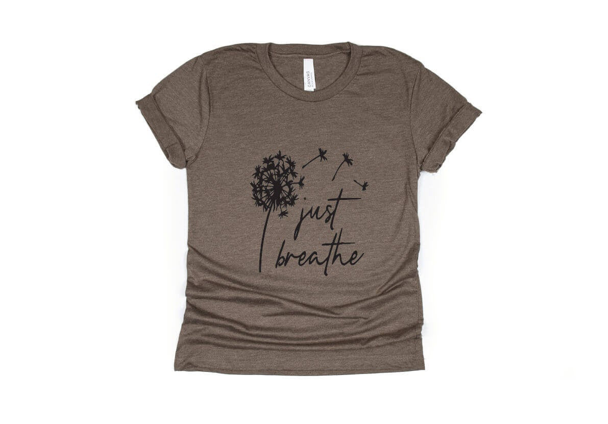 Just Breathe Shirt - brown