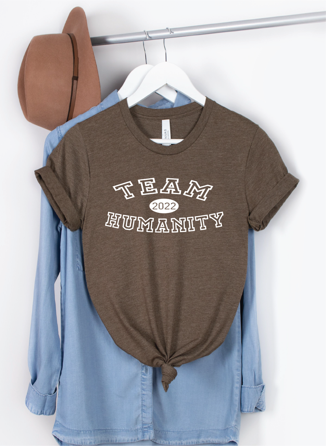 Team Humanity Shirt - brown