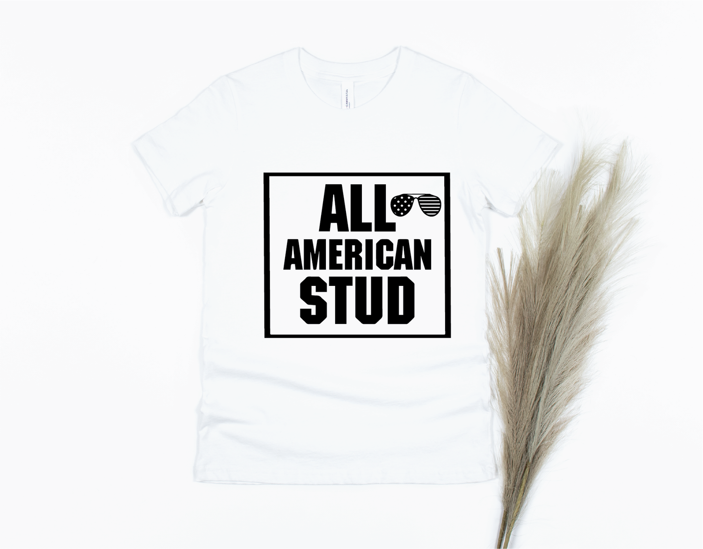 All-American Stud, Boys Shirt - white